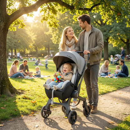 Multi-Functional Foldable Baby Stroller with Adjustable Backrest