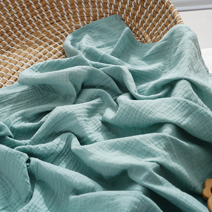 Cotton Muslin Swaddle Blanket Baby Wrap Quilt