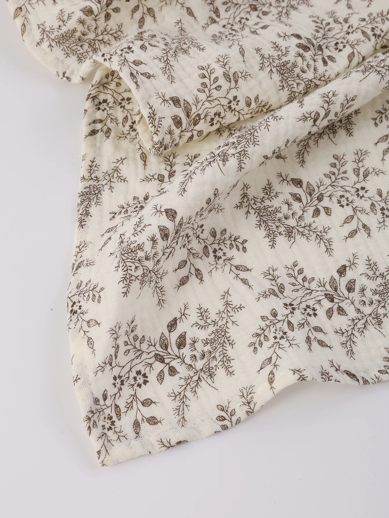 3PCS Boho Floral Muslin Baby Receiving Swaddle Blanket Set