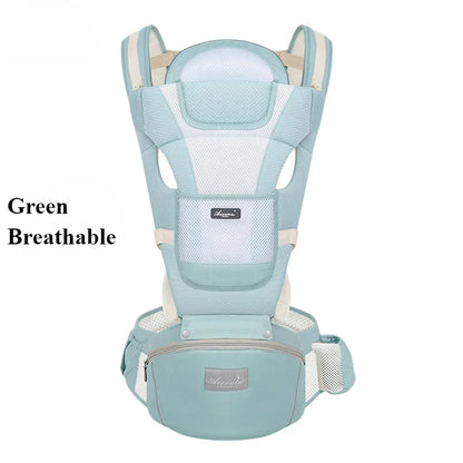 Adjustable Ergonomic Baby Carrier with Multifunctional Waist Stool