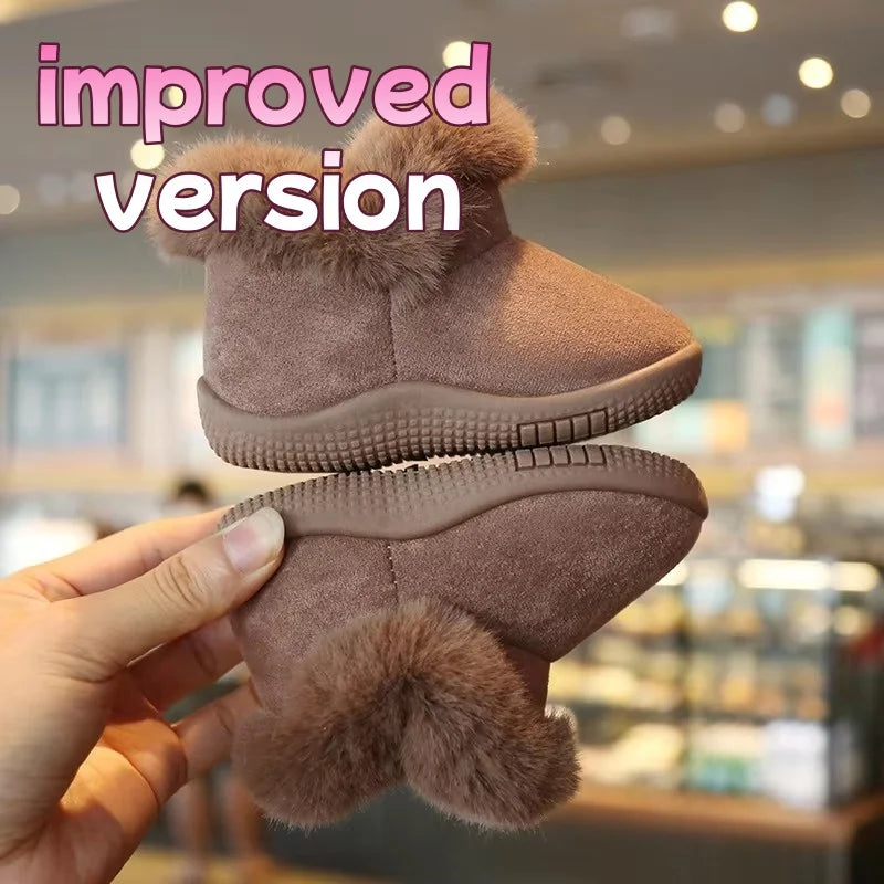 Winter Baby Snow Boots Plush Soft First Walker Shoes