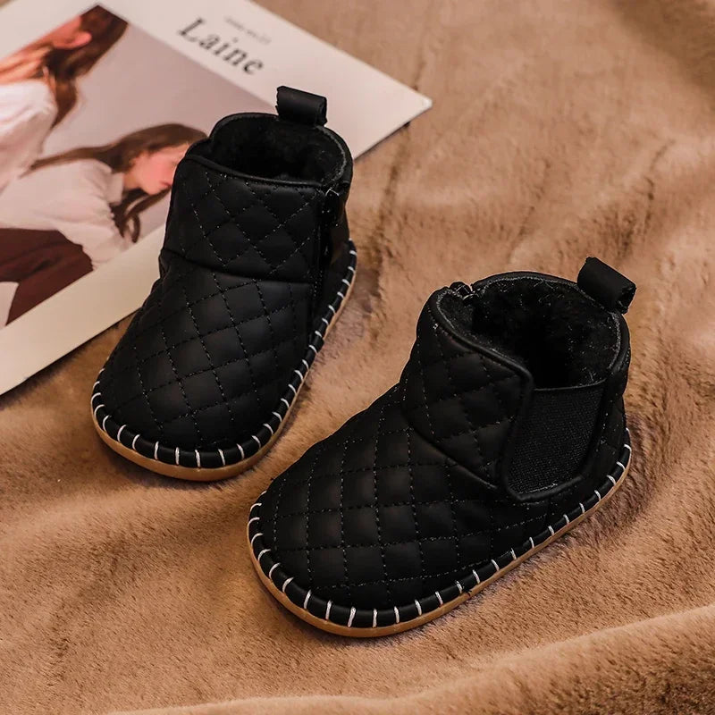 Winter Baby Snow Boots Plush Non-Slip Soft Sole Shoes