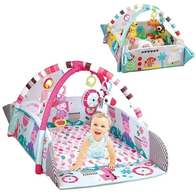 Baby Fitness Play Mat with Educational Activity Toys