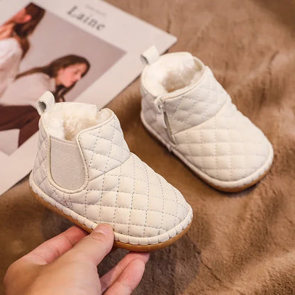 Winter Baby Snow Boots Plush Non-Slip Soft Sole Shoes