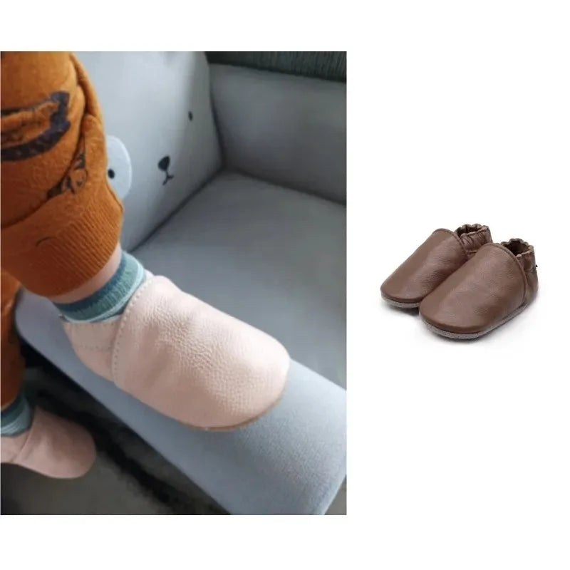 Baby Cow Leather Soft Sole Non-Slip First Walkers