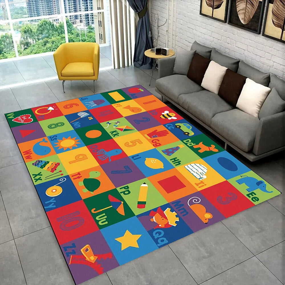 ABC Alphabet Kids Play Mat Non-Slip Educational Rug
