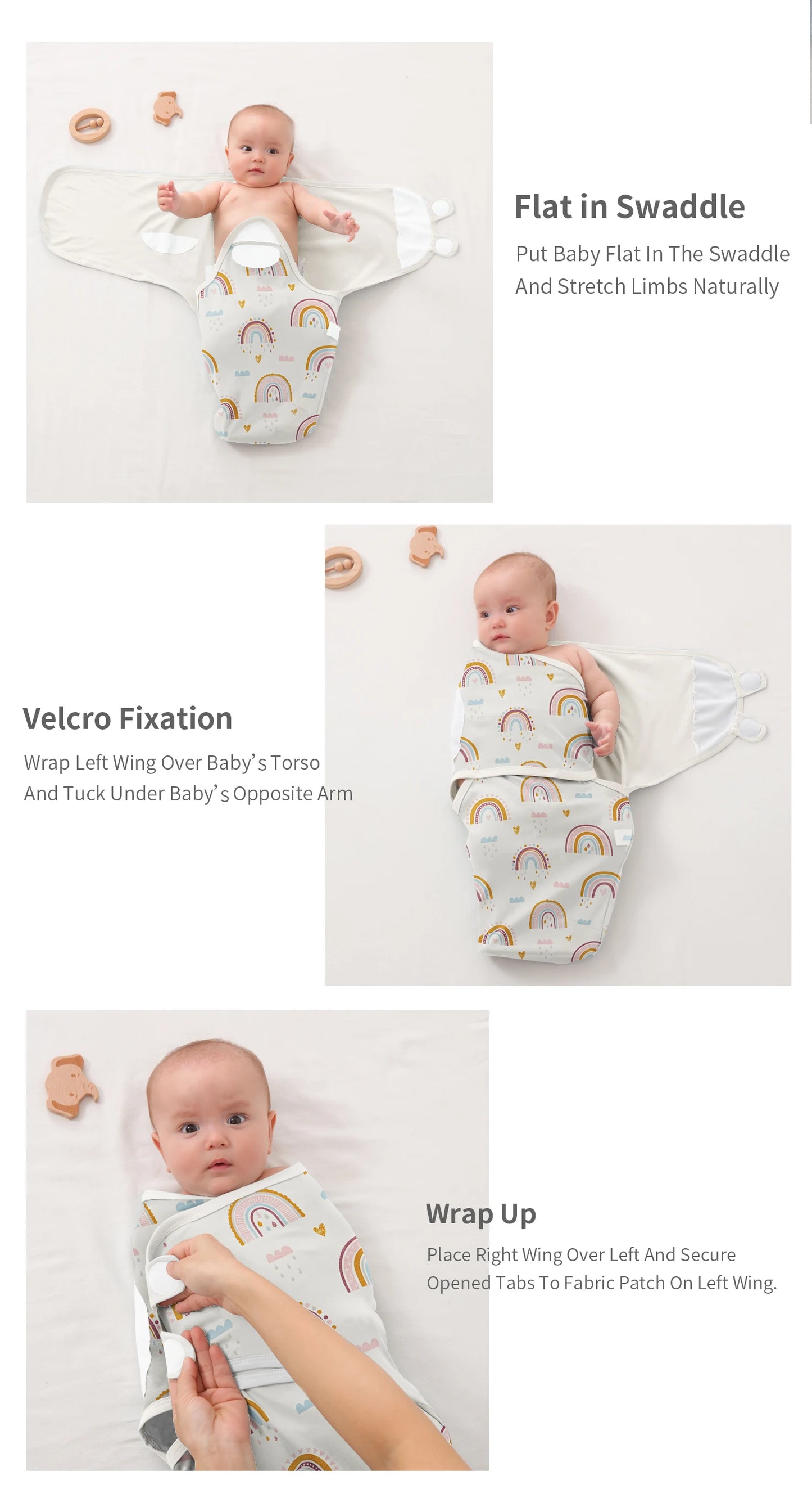Cotton Newborn Swaddle Sleep Sack Diaper Cocoon
