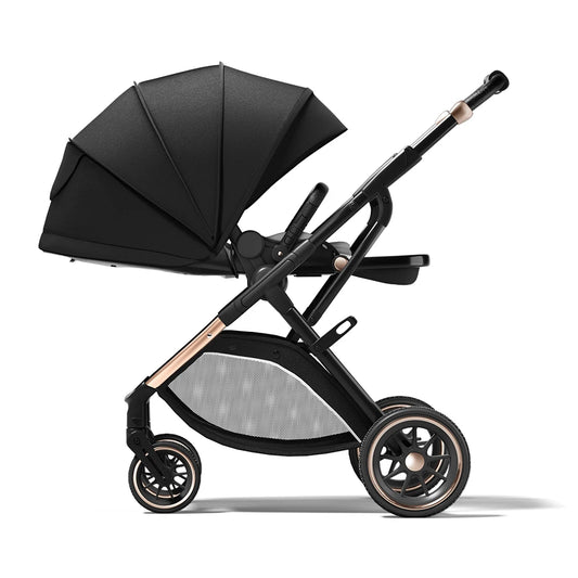 Convertible High Landscape Baby Stroller with Reversible Seat