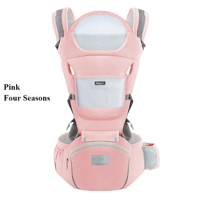 Adjustable Ergonomic Baby Carrier with Multifunctional Waist Stool