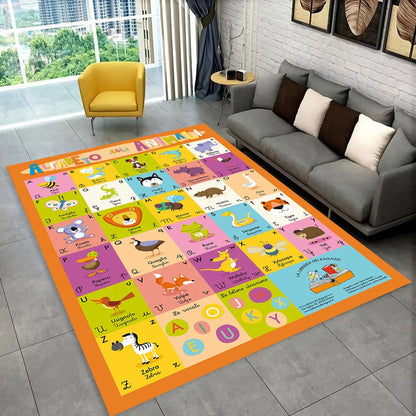 ABC Alphabet Kids Play Mat Non-Slip Educational Rug