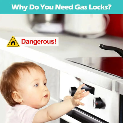Baby Safety Gas Stove Knob Lock Cover Clip