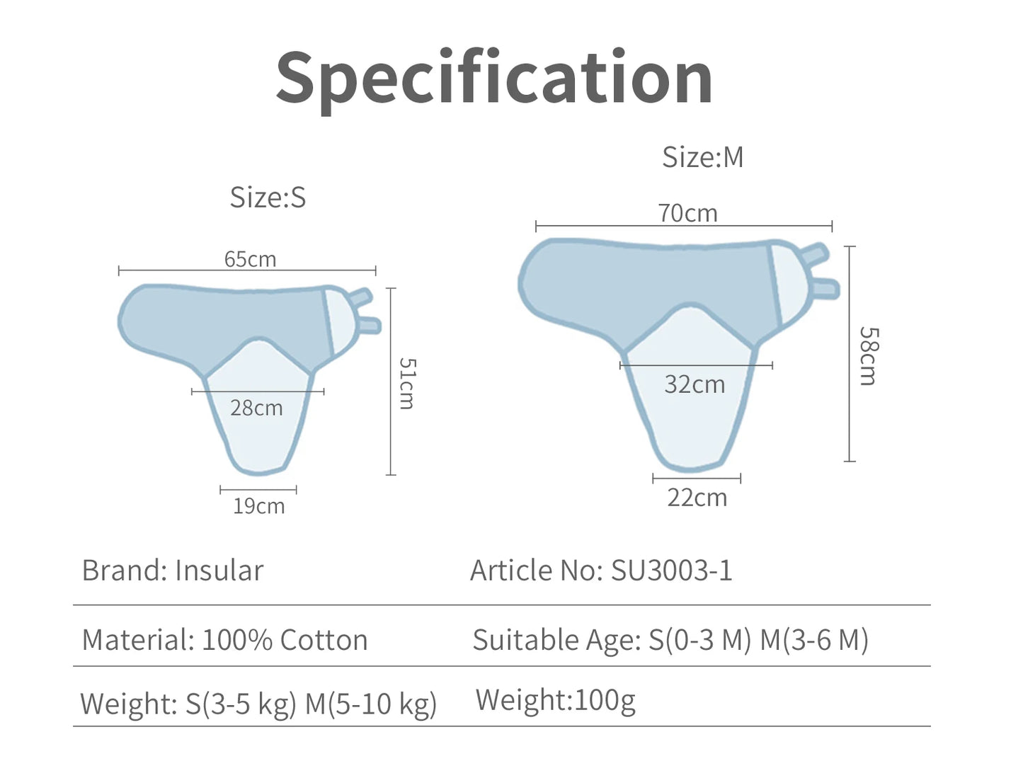 Cotton Newborn Swaddle Sleep Sack Diaper Cocoon
