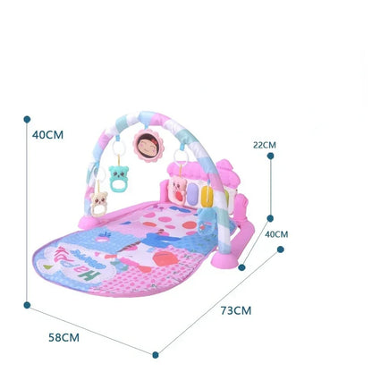5-in-1 Baby Gym Play Mat with Colorful Toys