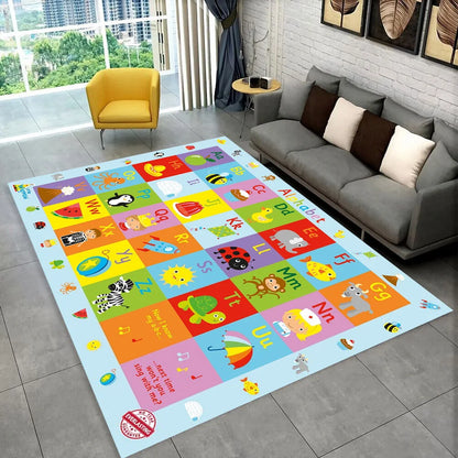 ABC Alphabet Kids Play Mat Non-Slip Educational Rug