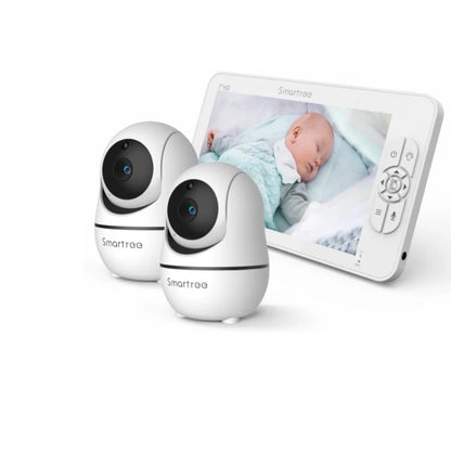 Baby Monitor Dual Cameras 1080P Split Screen Display