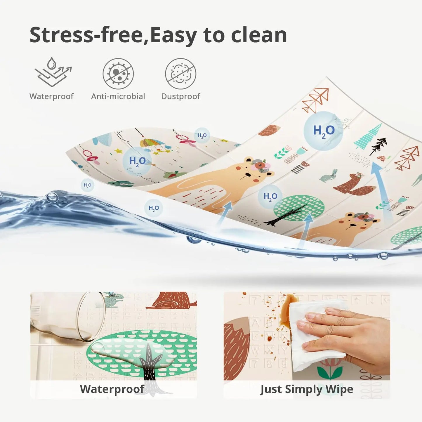 Foldable Extra Large Waterproof Foam Baby Play Mat