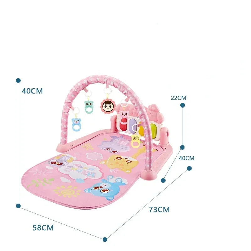 5-in-1 Baby Gym Play Mat with Colorful Toys