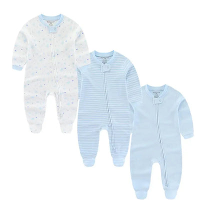 3-Piece Cartoon Cotton Baby Long Sleeve Romper Set