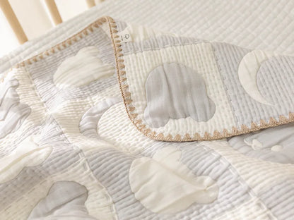Soft Cotton Baby Swaddle Receiving Blanket Stroller Cover Quilt