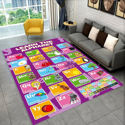 ABC Alphabet Kids Play Mat Non-Slip Educational Rug