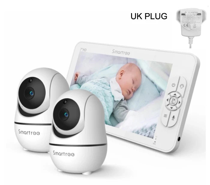 Baby Monitor Dual Cameras 1080P Split Screen Display