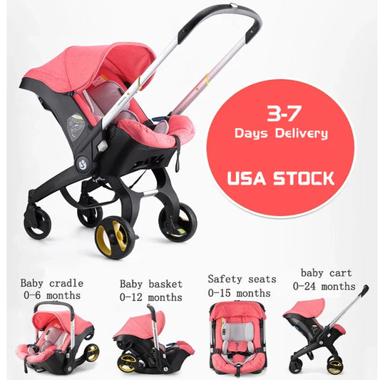 3-in-1 Multifunctional Baby Stroller with Car Seat