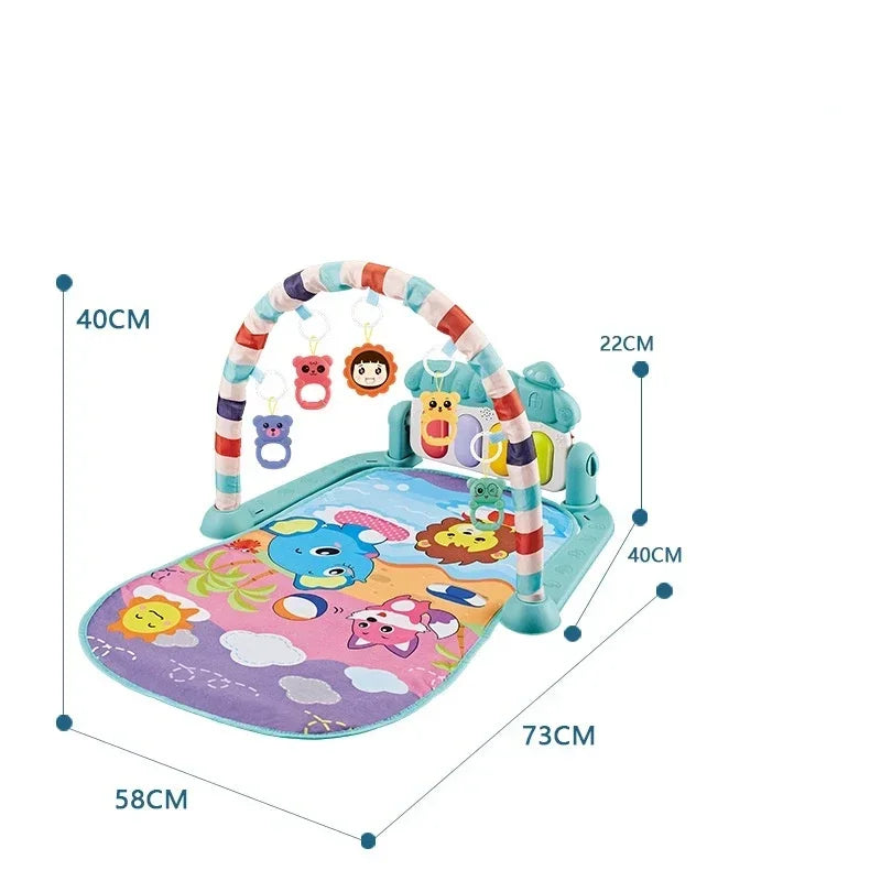 5-in-1 Baby Gym Play Mat with Colorful Toys