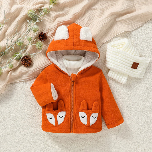 Baby Fleece Zipper Jacket with Pocket Winter Coat