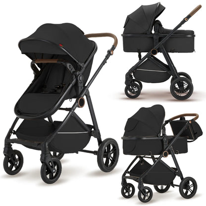 2-in-1 High Landscape Baby Stroller with Canopy