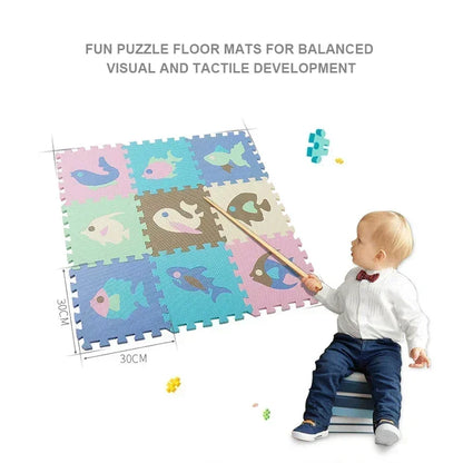 Foam Baby Play Mat with Safety Fence