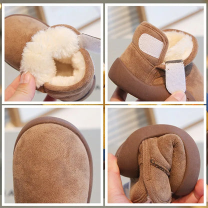 Winter Baby Snow Boots Plush Warm First Walker Shoes