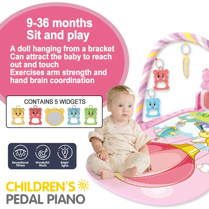 Baby Piano Fitness Gym Play Mat Early Learning
