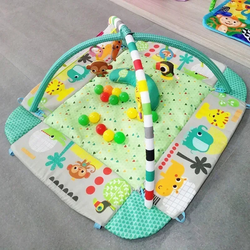 Baby Fitness Play Mat with Educational Activity Toys
