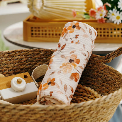 Cotton Muslin Swaddle Blanket Baby Wrap Quilt