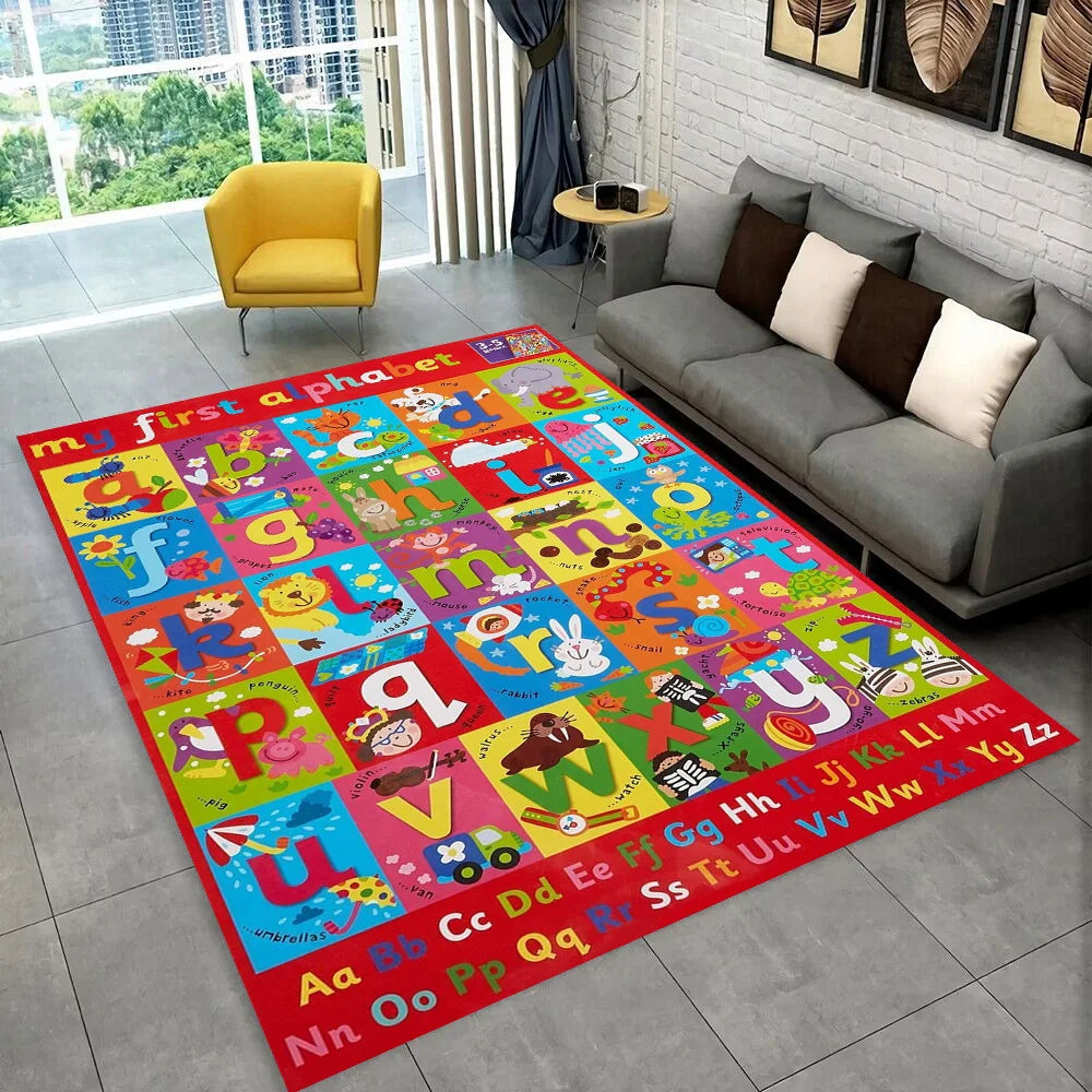 ABC Alphabet Kids Play Mat Non-Slip Educational Rug