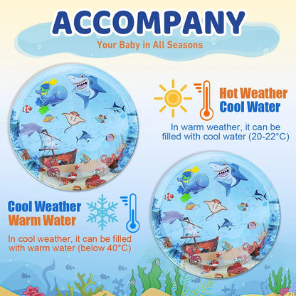 93cm Shark Water Play Mat Baby Educational Toy