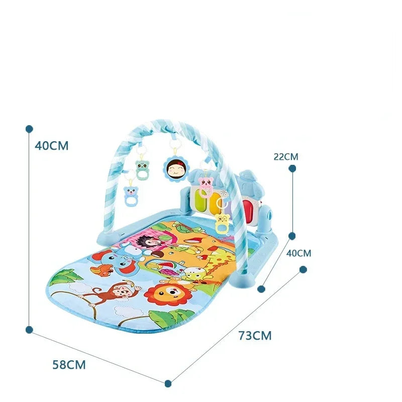 5-in-1 Baby Gym Play Mat with Colorful Toys