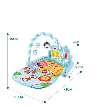 5-in-1 Baby Gym Play Mat with Colorful Toys