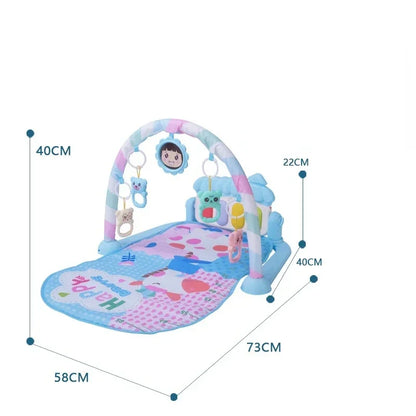 5-in-1 Baby Gym Play Mat with Colorful Toys