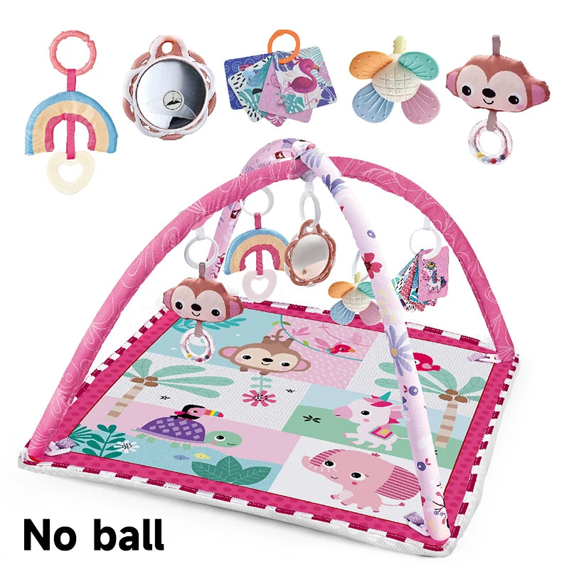 Baby Activity Gym Play Mat with Tummy Time Toys