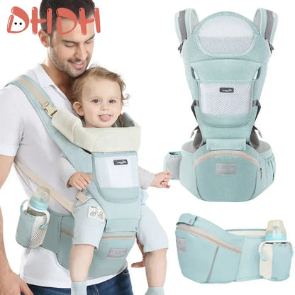 Adjustable Ergonomic Baby Carrier with Multifunctional Waist Stool