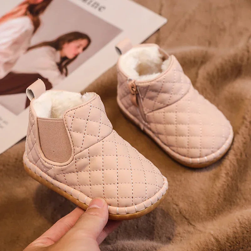 Winter Baby Snow Boots Plush Non-Slip Soft Sole Shoes