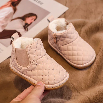 Winter Baby Snow Boots Plush Non-Slip Soft Sole Shoes