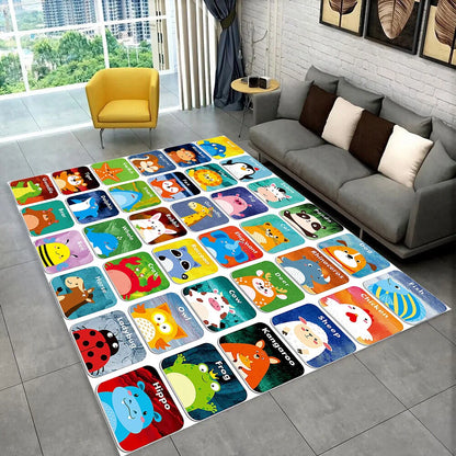ABC Alphabet Kids Play Mat Non-Slip Educational Rug