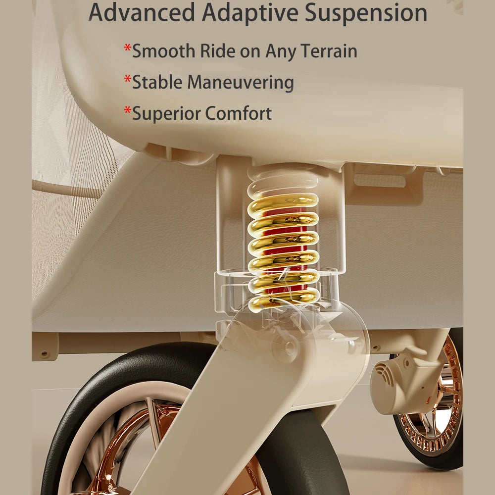 Lightweight Compact Travel Baby Stroller One-Hand Fold