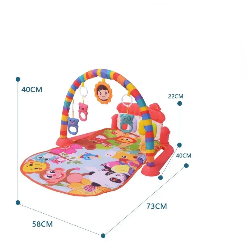 5-in-1 Baby Gym Play Mat with Colorful Toys