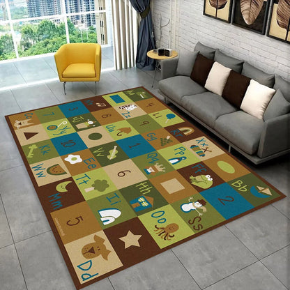 ABC Alphabet Kids Play Mat Non-Slip Educational Rug