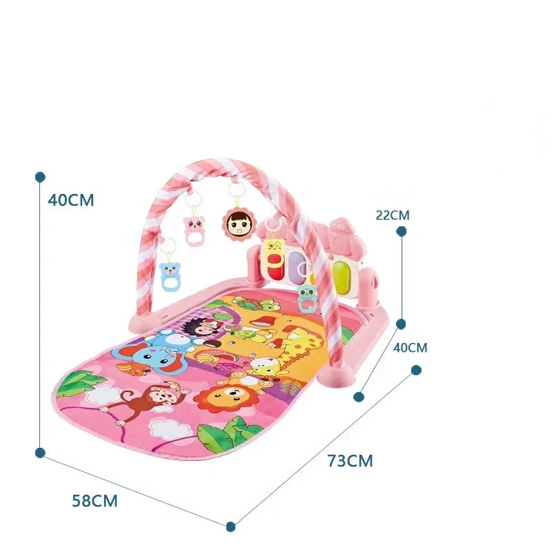 5-in-1 Baby Gym Play Mat with Colorful Toys