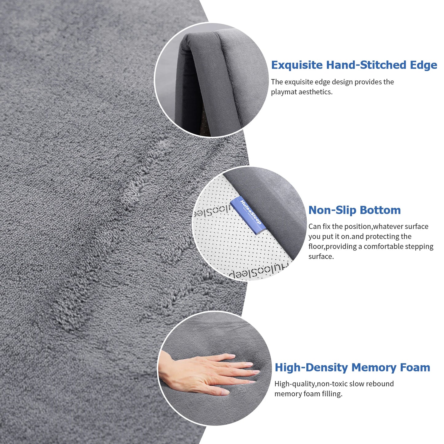 2cm Thick Memory Foam Kids Playpen Floor Carpet