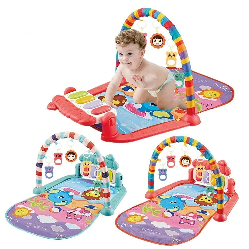 5-in-1 Baby Gym Play Mat with Colorful Toys